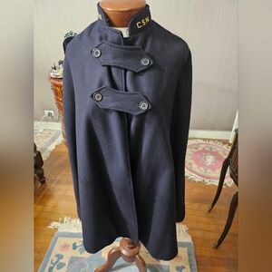 Women's Vintage Navy Blue Nurses Wool Cape. Heavy And In Mint Condition